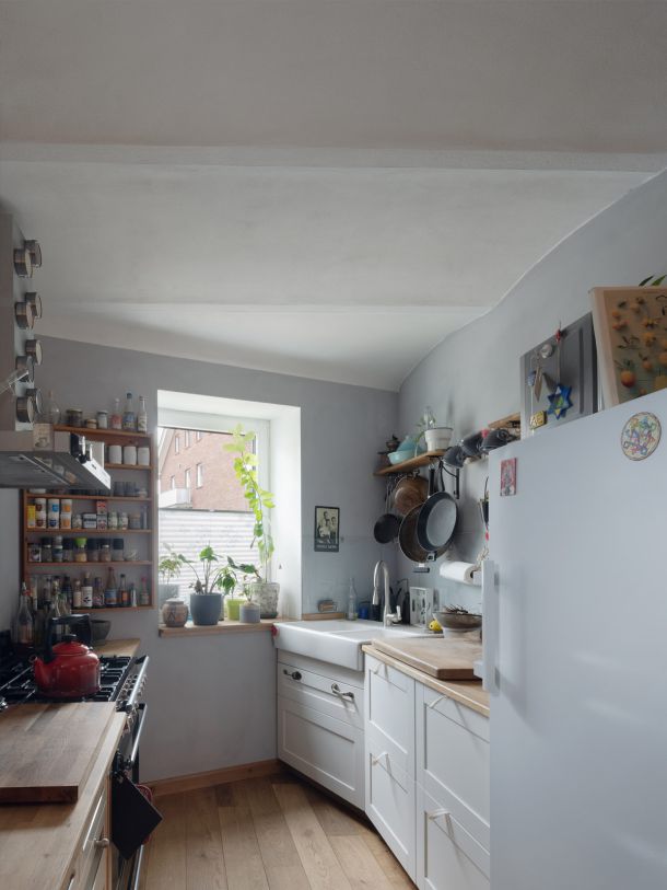 Küche mit Kappendecke
